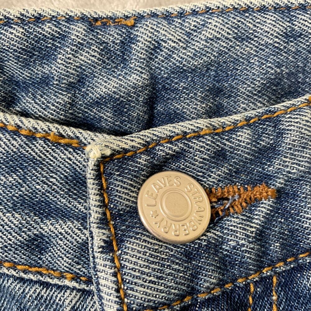 Wide Leg Baggy Jeans Suspenders O2 denim women’s size 2 - Picture 2 of 13